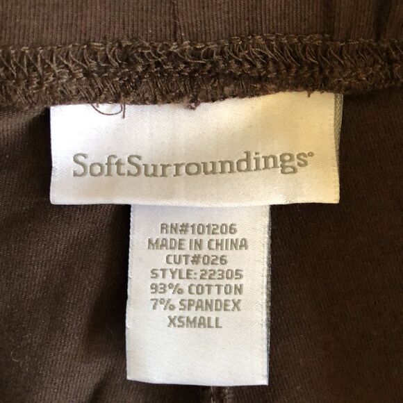 Soft Surroundings Legging Size XS Gently used Brown - Picture 3 of 4